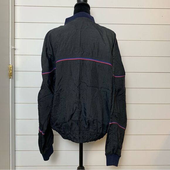 Vintage Adidas Korea Black Pink Blue Windbreaker Track Jacket woman’s large - Picture 13 of 14